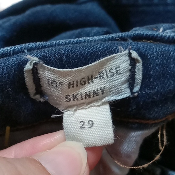 MADEWELL WOMENS JEANS 29 DENIM Pants Used Preowned HIGH RISE SKINNY Faded - Picture 9 of 11
